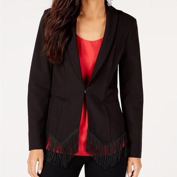 I.N.C. Fringe-Trim Blazer - Picture 1 of 2